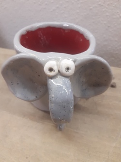 Töpfern für Schulanfänger Tierische Stiftehalter oder Tasse