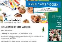 Erlebnis Sport Woche - KEINE ANMELDUNG ÜBER DAS PORTAL - NEHMEN SIE MIT UNS KONTAKT AUF