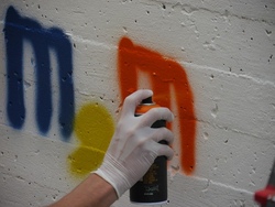 Graffiti Projekt Bücherschrank