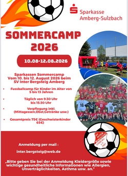 Sparkassen-Sommercamp beim SV Inter Bergsteig Amberg