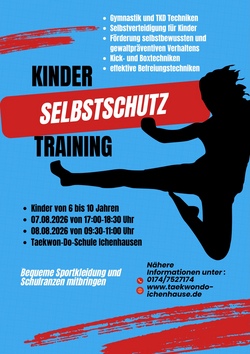 Selbstschutztraining für Kinder von 6-10 Jahre