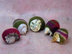 Muscheln oder Zauberkugeln filzen