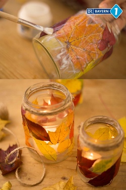 Kidstag herbstliches Windlicht