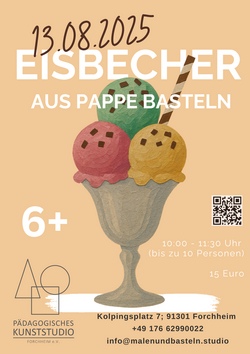 Bastelworkshop Eisbecher aus Pappe