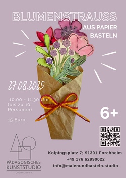 Bastelworkshop Blumenstrauss aus Papier