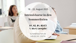 Französisch-Intensivkurse in den Sommerferien 3. und 4. Lernjahr