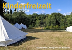 Kinderfreizeit an der Hütte zwischen den Maaren