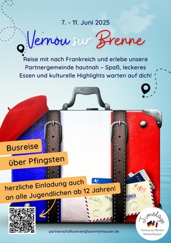 Reise in unsere Partnergemeinde Vernou sur Brenne