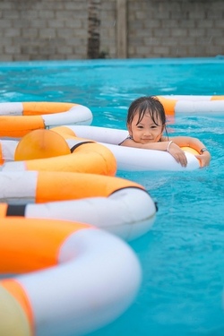 Spiel und Spaß im Freibad