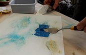 Malen und Gestalten mit Acryl und Sturkturmaterial für Jugendliche ab 12 Jahren