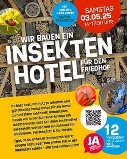 Wir bauen ein Insektenhotel für den Friedhof!