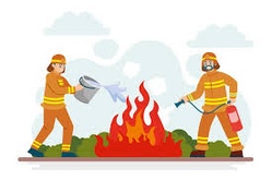 Lösche mit der Feuerwehr