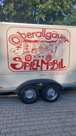 Spielmobil unter dem Motto "UFOs, Aliens, fremde Welten"