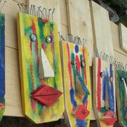 Workshop "Holzgesichter" vormittag