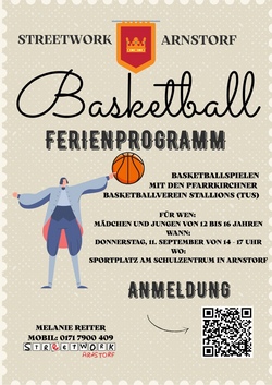 Basketballspielen mit den Pfarrkirchner Basketballverein Stallions (TuS) ABGESAGT ZU WENIG TEILNEHMER