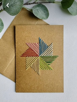 Faden trifft Papier: Moderne String Art & Paper Embroidery