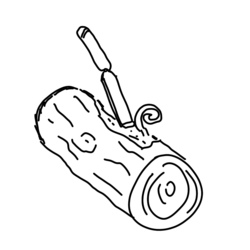 Herbstmobilé selbst schnitzen, sägen, knoten & binden