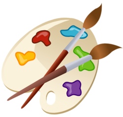 Farbspiel auf Porzellan