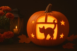 Kürbis-Kunst statt Grusel-Fratzen!