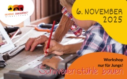 Workshop für Jungs: Schwedenstuhl bauen
