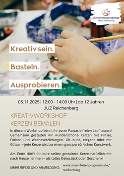 Kreativworkshop Kerzen Bemalen