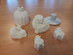 Frühlingsdeko aus Gießkeramik