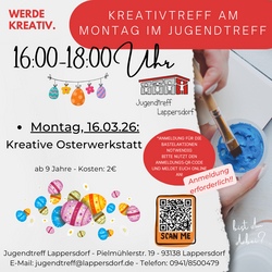Kreativtreff am Montag im Jugendtreff: kreative Osterwerkstatt