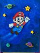 Supermario auf Leinwand mit Sabine