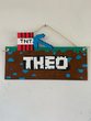 Minecraft-Türschild mit Sabine