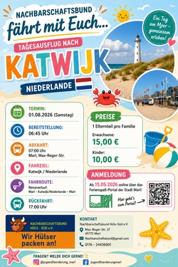 Ein Tag am Strand in Katwijk