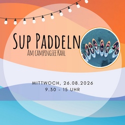 SUP am Campingsee