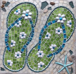 Kreatives Bild aus Mosaiksteinen herstellen