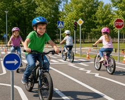 Sicher auf dem Drahtesel – ARBÖ-Fahrradparcours