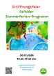 Eröffnungsfeier zum Sommerferienprogramm 2026