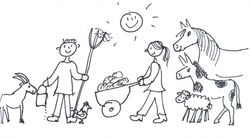 Stalldienst - Wir versorgen die Tiere und frühstücken nach getaner Arbeit