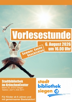 Sommer, Sonne, Geschichten - Vorlesestunde für Kinder ab 6 Jahren in der Stadtbibliothek