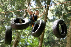 Hoch hinaus im Kletterpark Tannenbühl in Bad Waldsee - Minis