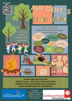 Ferienaktionen 2. Sommerferienwoche (06.07. - 10.07.2026) in Gerolstein und Hohenfels-Essingen