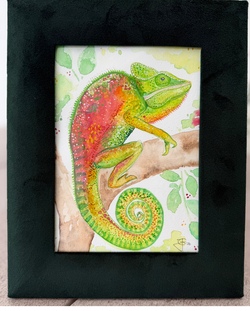 Aquarellmalen – Kunstwerk im Bilderrahmen