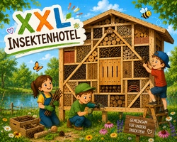 Baue mit uns ein XXL-Insektenhotel!