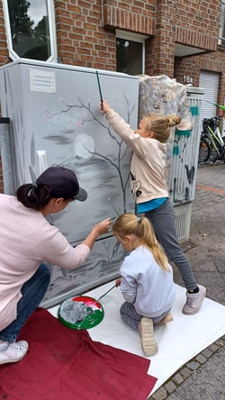 Kids StreetArt - Gemeinsam Stromkästen gestalten
