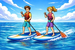 SUP Abenteuer-Safari auf dem Lech für Kinder und Jugendliche