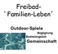 Freibad-Familien-Leben