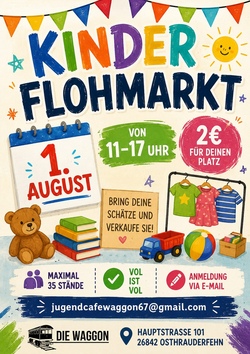 Kinderflohmarkt im Waggon