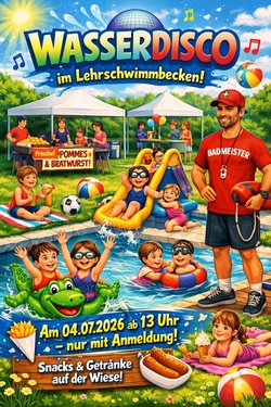 Wasserdisco im Lehrschwimmbecken