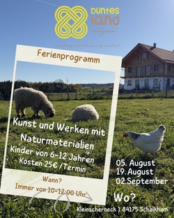 Kunst und Werken mit Naturmaterialien