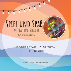Spiel und Spaß mit Ball am Schläger