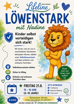 Löwenstark! Kinderselbstverteidigung mit Nadine