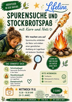 Spurensuche und Stockbrotspaß mit Karo und Nati