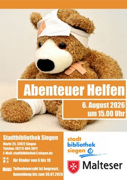 Workshop „Abenteuer Helfen“ in der Stadtbibliothek Siegen